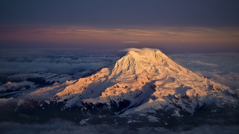 mountains, snow, 1080P, nature, Mount Rainier