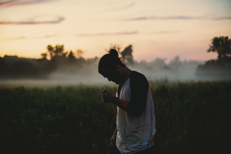 plant, one animal, sky, grass, shirt, scenics - nature, mist, one Person, real people, long, black, people, outdoors, beauty in nature, agriculture, casual clothing