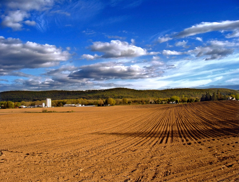 Warren County, 1080P, stratocumulus, land, outdoors, clouds, Vast, landscape, plowed Field, daytime, brown, rural Scene, New Jersey, spring, altostratus