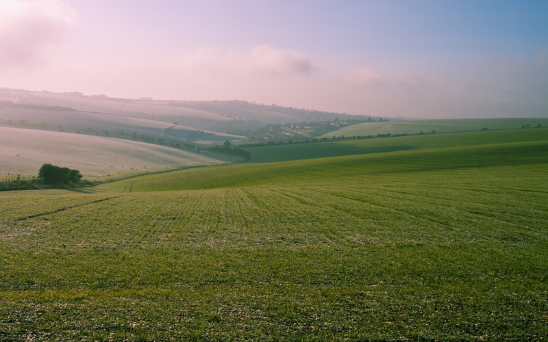 Green, art, Field, 2K, nature, vast, fields, hd, england, two, south