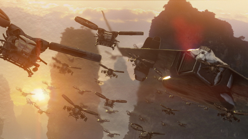people, avatar, black, sky, on the move, government, sunset, mode of transportation, air vehicle, sunbeam, reflection, day, James Cameron, technique, hellicopters