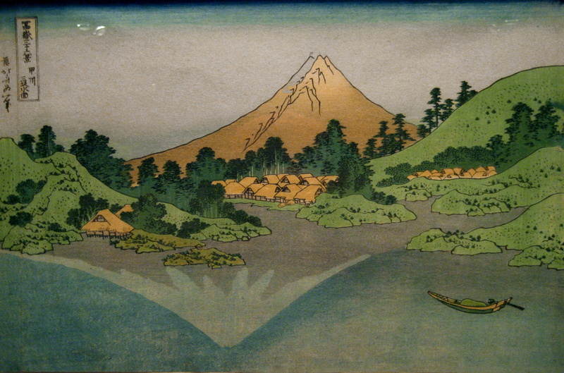 Hokusai, landscape, 1080P, Wood block