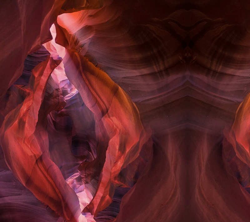 low angle view, 1080P, canyon, indoors, rock formation, travel destinations, physical geography, red, Antelope Canyon, rock - object, pattern, stage, eroded