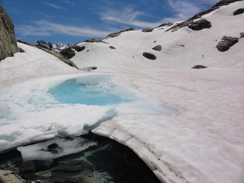 tranquility, ice, environment, snowcapped mountain, nature, hot spring, tranquil scene, cloud - sky, white color, france, scenics - nature, blanc, no people