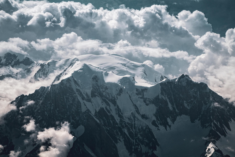 landscape, europe, mountain Range, nature, beauty In Nature, mountain Peak, download, outdoors, cloud, snow, sunlight, high Up, minimal, mont blanc, winter