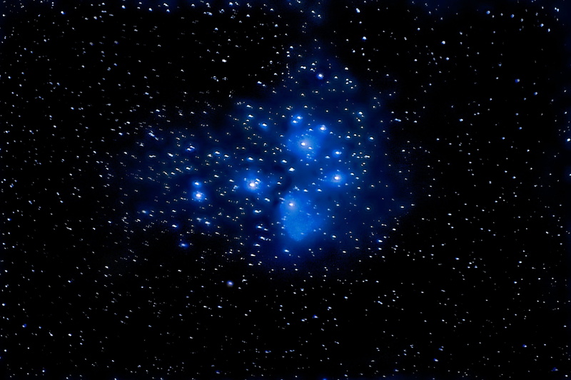 glowing, black, outer space, beauty in nature, sky, blue, outdoors, evening, scenics - nature, milky way, the pleiades cluster, looking up, star field