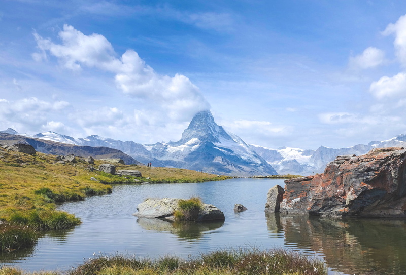 water, nofilter, non-urban scene, waterfront, zermatt, switzerlan, mountain range, mountain, 4K, idyllic, no people, sky, day, matterhorn, peak, reflection