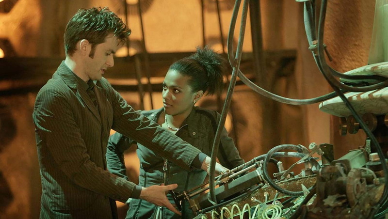 TARDIS, males, young adult, togetherness, standing, indoors, looking, Doctor Who, casual clothing, young men, people, education, 720P, Tenth Doctor, men