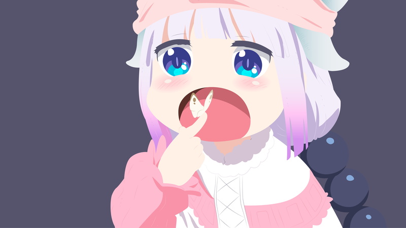 8K, Miss Kobayashis Dragon Maid, Kanna Kamui, Anime
