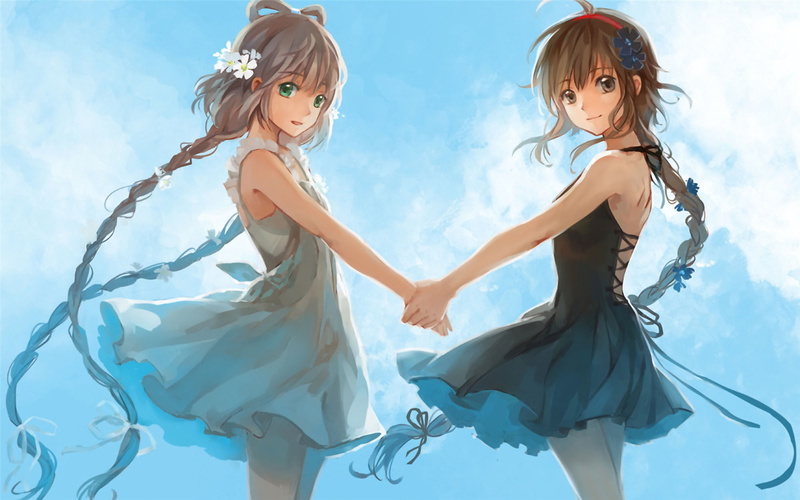 Luo Tianyi, yuri, Yuezheng Ling, Vocaloid China, anime girls, 1080P