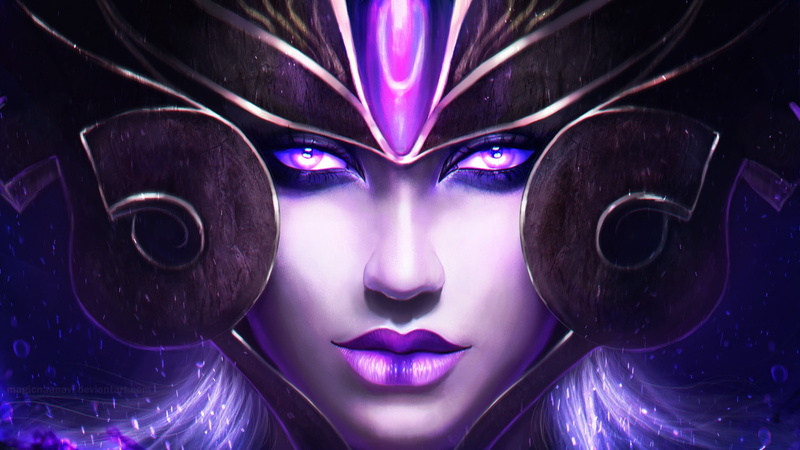 League of Legends, 1080P, digital art, Syndra