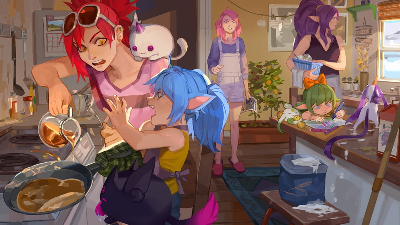 Jinx (League of Legends), Star Guardian Syndra, Lux (League of Legends), Lulu (League of Legends), League of Legends, Syndra (League of Legends), Poppy ( league of legends )