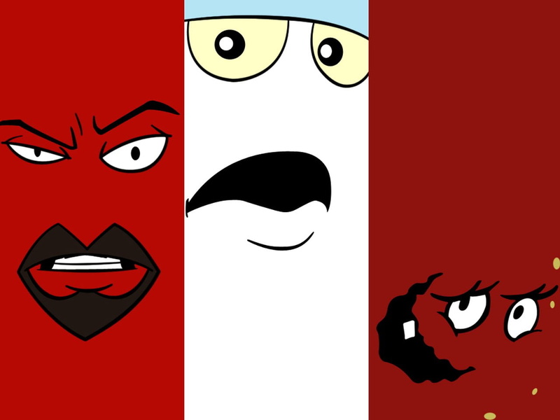 Aqua Teen Hunger Force, animal, animal themes, close-up, arts culture and entertainment, body part, TV Show, arts, black color, red, art and craft, cartoon