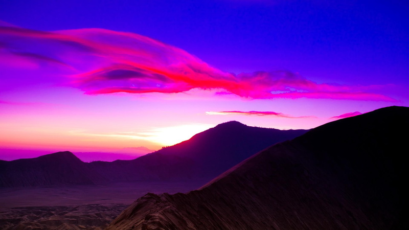 mountains, bromo, morning, colorful, mount, 1080P, nature and landscapes, beautiful, sunrise