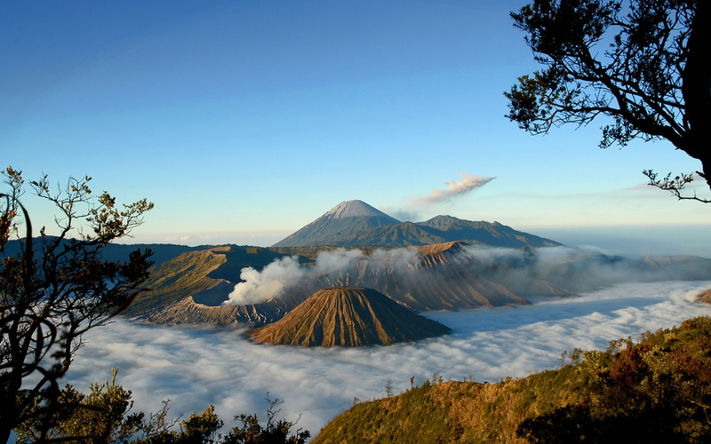 wallpapers, hd, mount, bromo, 2K