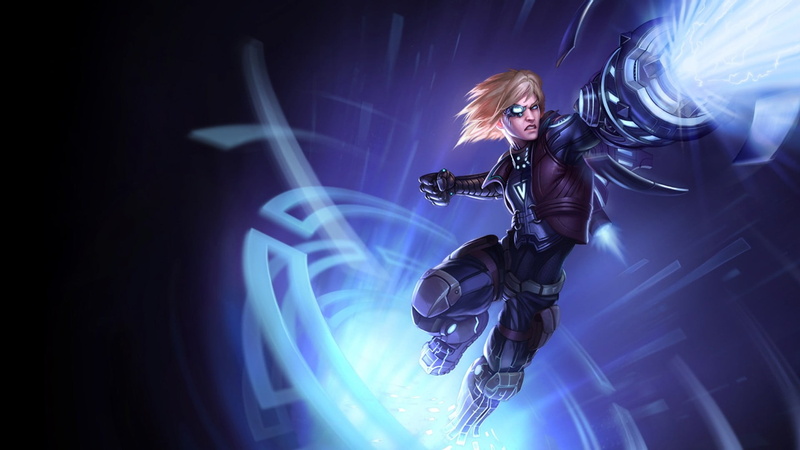 indoors, blond hair, 1080P, communication, women, sari, one person, studio shot, laser, hair, standing, young adult, night, Ezreal, purple, League of Legends