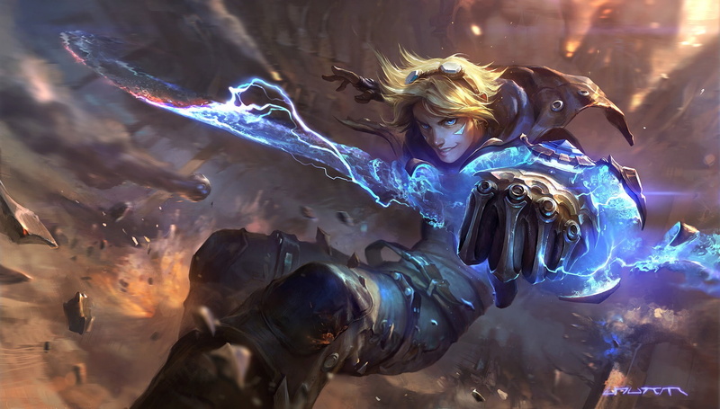 1080P, concept art, video games, artwork, League of Legends, Ezreal