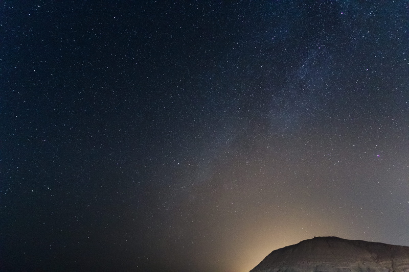 star, astronomy, star - space, exposure, milkway, mountain, low angle view, 5K, outdoors, night, star field, space, mitzpe ramon, israel, starry sky, beauty in nature