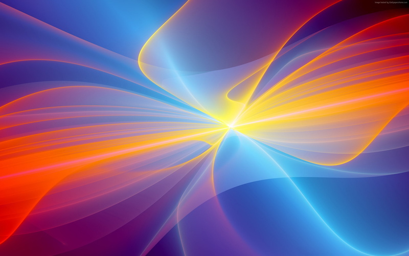 4k, orange, 5k, polygon, waves, blue, background, red, android, pattern, 2K