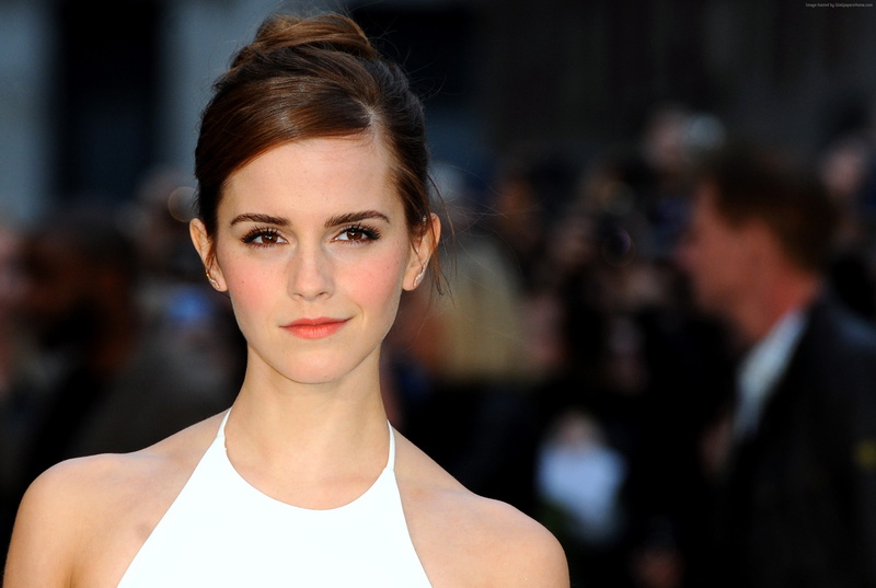 EM, Emma Charlotte Duerre Watson, black dress, Emma Watson, sofa, 2K