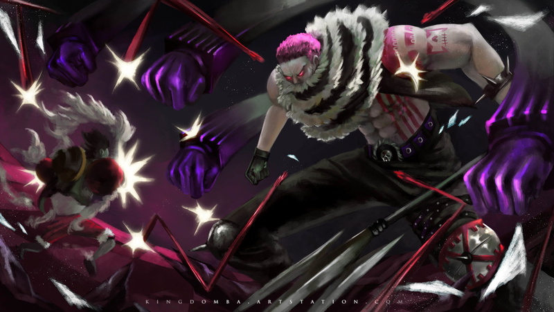 1080P, Charlotte Katakuri, Monkey D. Luffy, Anime, One Piece