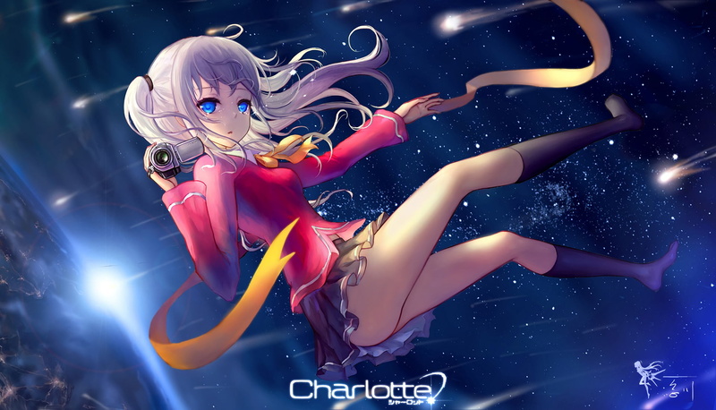 full length, Nao Tomori, Charlotte, lifestyles, females, motion, water, sea, indoors, blond hair, child, Anime, boys, childhood, males, one person, girls