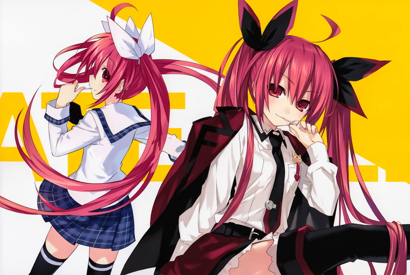 anime girls, Itsuka Kotori, 2K, Date A Live, thigh-highs