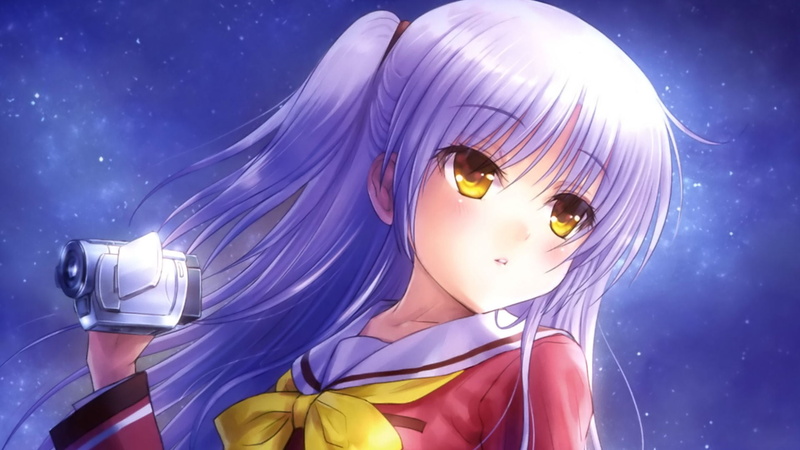 real people, silver hair, solo, young women, one person, Tomori Nao, blushing, light - natural phenomenon, blue, women, looking away, hair, anime girls