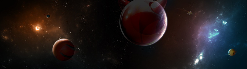 red, mystery, abstract, food and drink, bsd, 4K, purple, meteorite, space exploration, Linux, backgrounds, netbsd, indoors, space art, sky, planet - Space