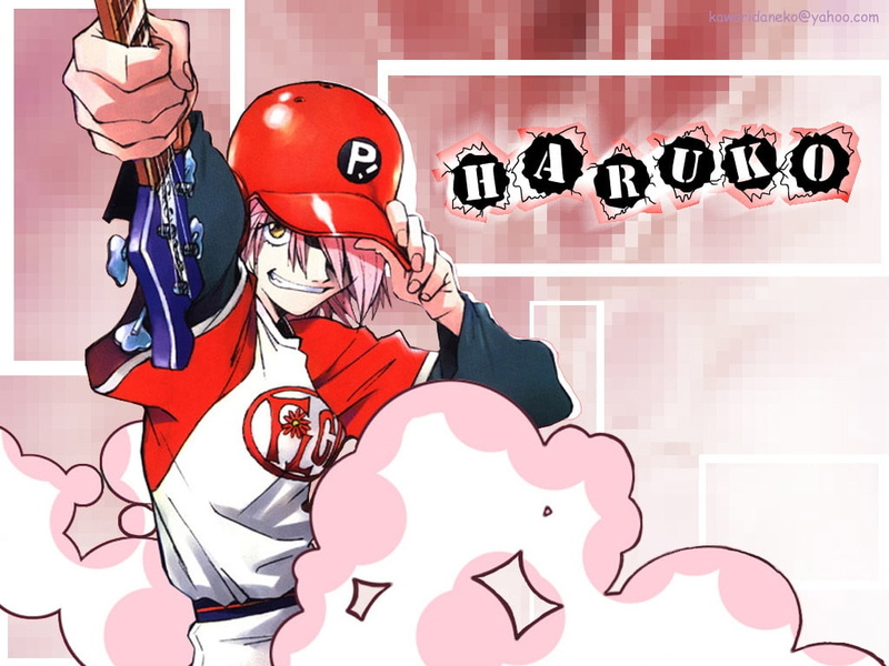 sports, hd, x, fooly, art, Haruko Haruhara, FLCL Fooly Cooly, haruko, cooly, 480P, baseball, flcl, haruhara