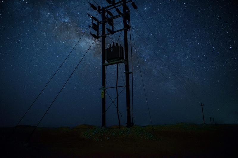 sky, stargazing, star field, scenics - nature, low angle view, no people, 4K, silhouette, photo, built structure, cable, infinity, beauty in nature, fuel and Power Generation