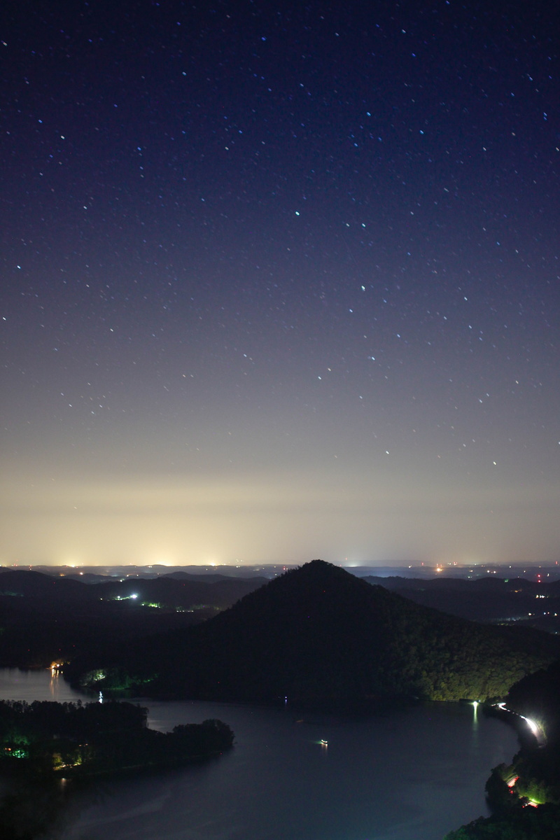 time, space, star - space, no people, scenics - nature, tranquil scene, lake, beauty in nature, illuminated, sky, 4K, building exterior, dark, aerial