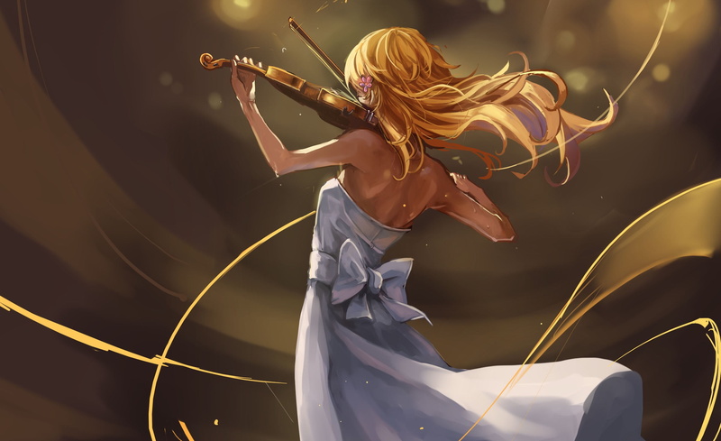 beautiful woman, women, standing, real people, one person, holding, hair, young adult, lifestyles, motion, Shigatsu wa Kimi no Uso, adult, hairstyle, woman