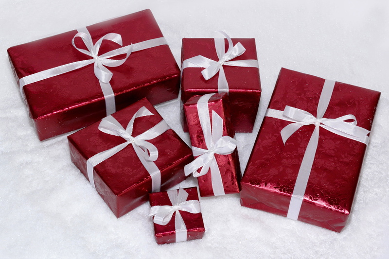 ribbon - sewing item, box, white color, grinding, christmas present, advent, no people, packed, holiday - event, made, 4K, wood, wrapping paper, celebration