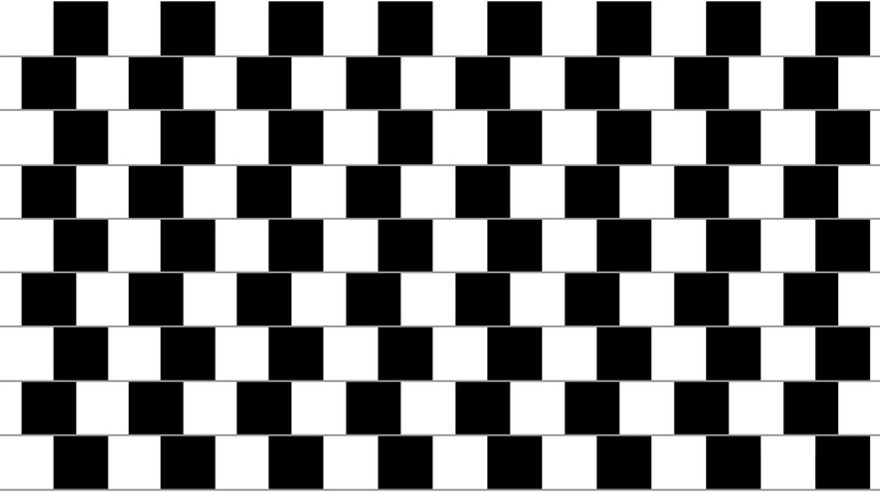 illusion, checkered, black, 3d and abstract, 2K, trick, mind, board, white