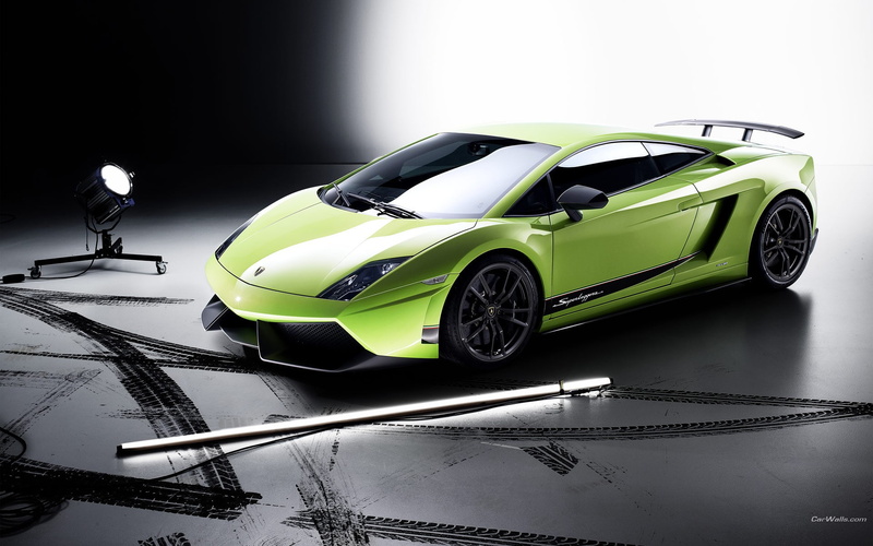 car, Lamborghini Gallardo Superleggera LP570, green cars, Italian Supercars, Lamborghini, 1080P