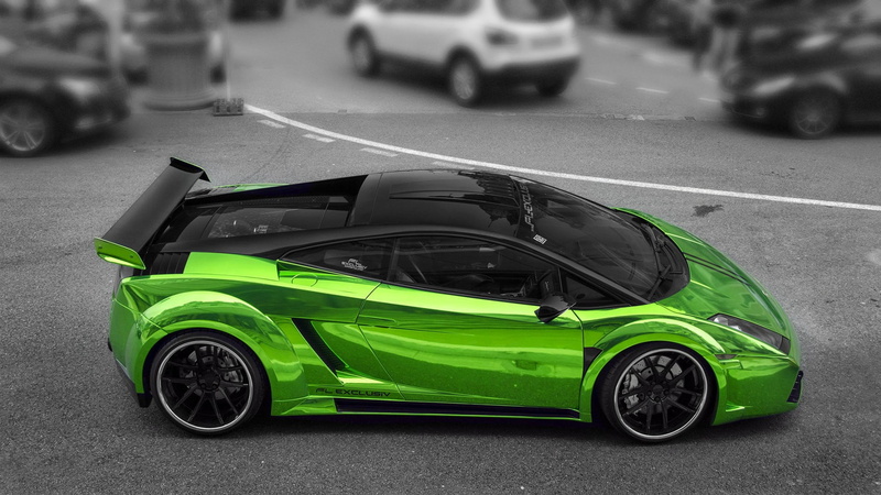 Lamborghini, green cars, coupe, sport, green color, car, people, green, street, 1080P, professional sport, city, motorsport, mode of transportation, motor vehicle