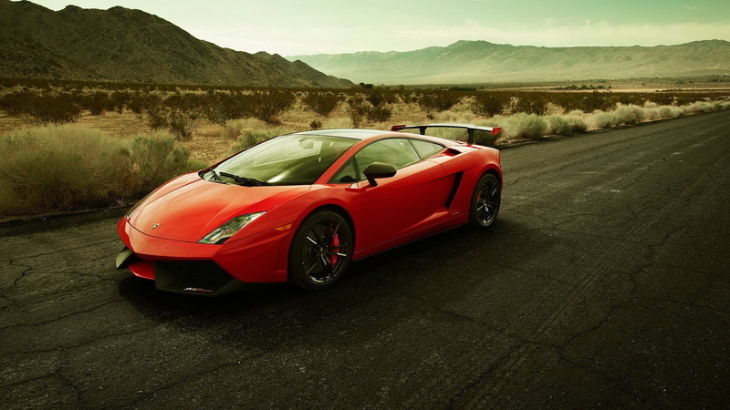 Lamborghini Gallardo, Lamborghini, road, 1080P, car, red cars