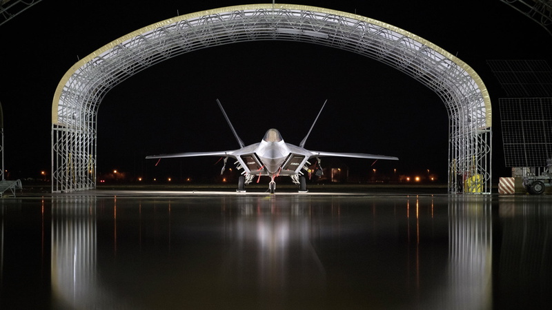 unobtrusive, Lockheed/Boeing, 1080P, Parking, multi-purpose fighter of the fifth generation, hangar, F-22, Raptor