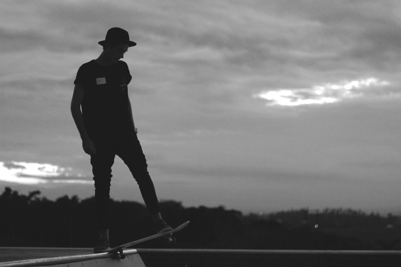 skater, sunset, silhouette, standing, day, damon, skate, outdoors, 5K, rad guy, young adult, drop in, black and white, real people, lifestyles, casual clothing