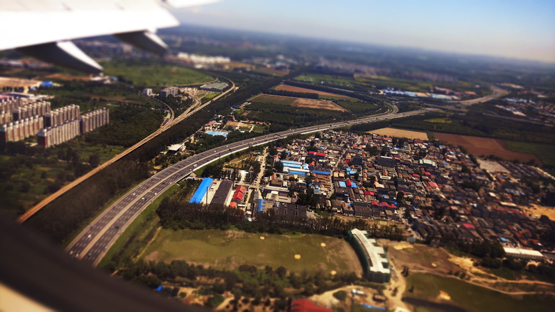 aeroplane, areal, crowd, road, sky, building exterior, aerial view, city, building, city life, mode of transportation, houses, day, 5K, transportation