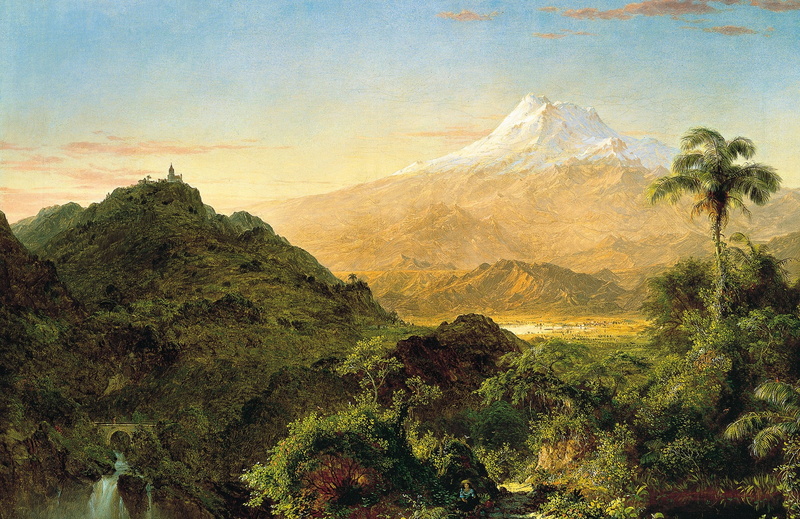mountains, 1080P, nature, South American Landscape, picture, Frederic Edwin Church, Palma