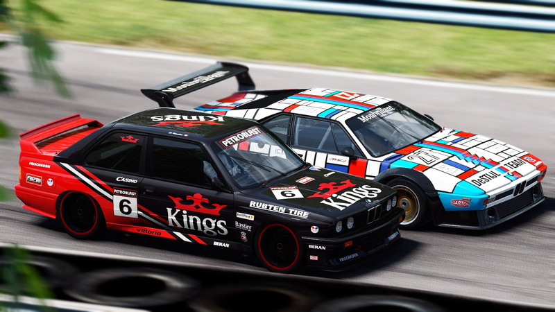 speed, communication, transportation, red, competition, sports race, focus on foreground, sport, day, motor vehicle, professional sport, BMW E30, motor racing track