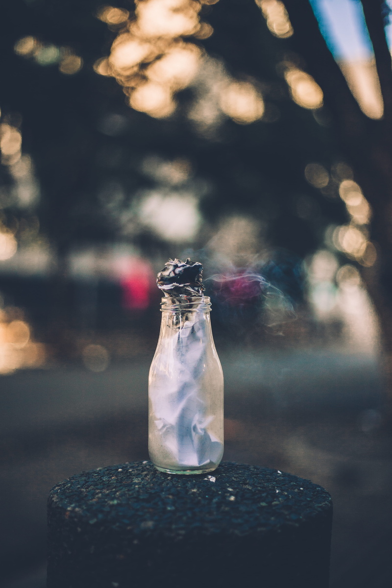 paper, glass - material, post, freshness, ornament, dark, day, food and drink, focus on foreground, diamond, bottle, transparent, nighyt, garlic, black