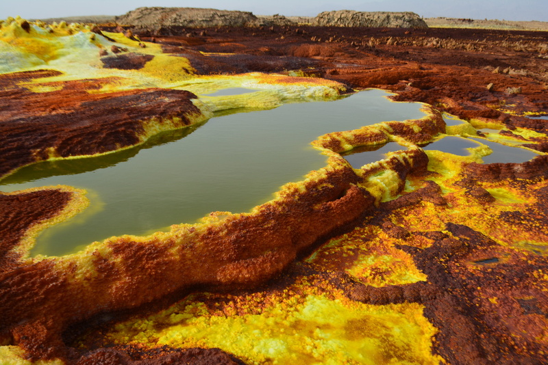 water, sulphur, Ethiopia, rock, desert, 2K, Danakil Desert, landscape, nature, salt