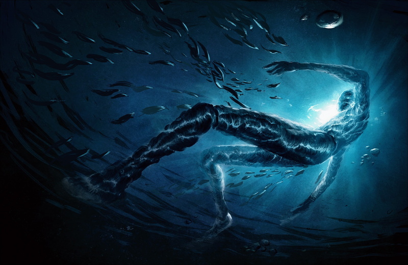 fantasy art, undersea, saltwater fish, no people, animal wildlife, men, marine, 2K, school of fish, underwater, vertebrate, sea life, fish, sea, water