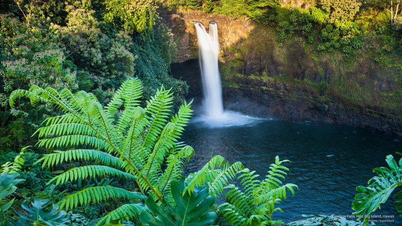 big, 2K, hilo, island, Waterfalls, rainbow, falls, hawaii