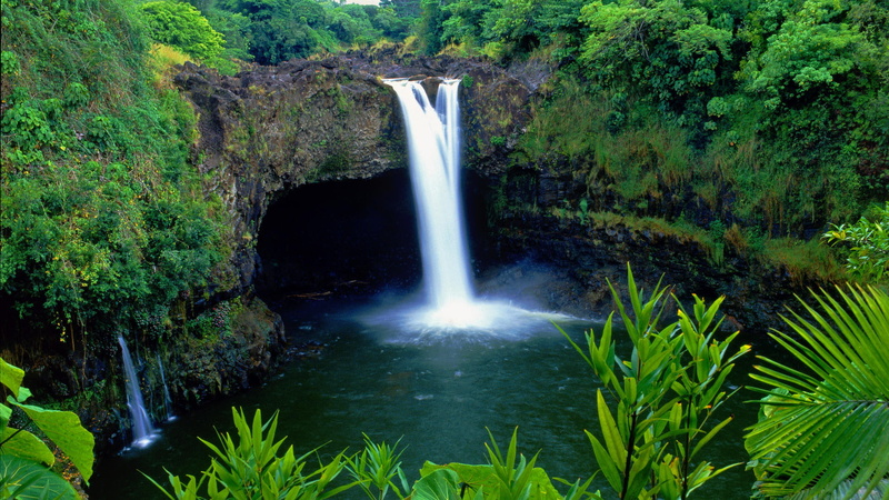 hawaii, nature, Waterfall, background, 1920x1080, island, 1080P, desktop, hanauma