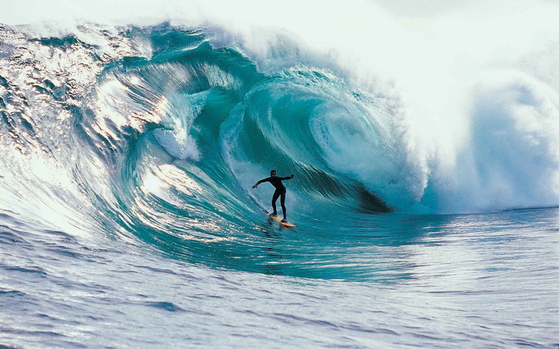 pacific Ocean, splashing, surf, fun, activity, spray, beach, pipeline Wave, water Sport, power in nature, sport, man, lifestyles, surfing, 1080P, day