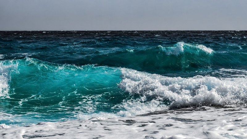 surf, beauty in nature, turquoise colored, horizon, 5K, energy, splash, surfing, outdoors, sea, splashing, blue, water, horizon over water, day, swirl
